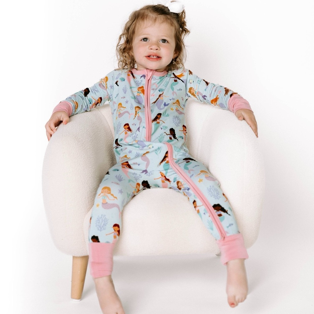 Toast + Jams Convertible Coverall Mermaids Spring0-3 3-6 6-12 12-18 18-24 months